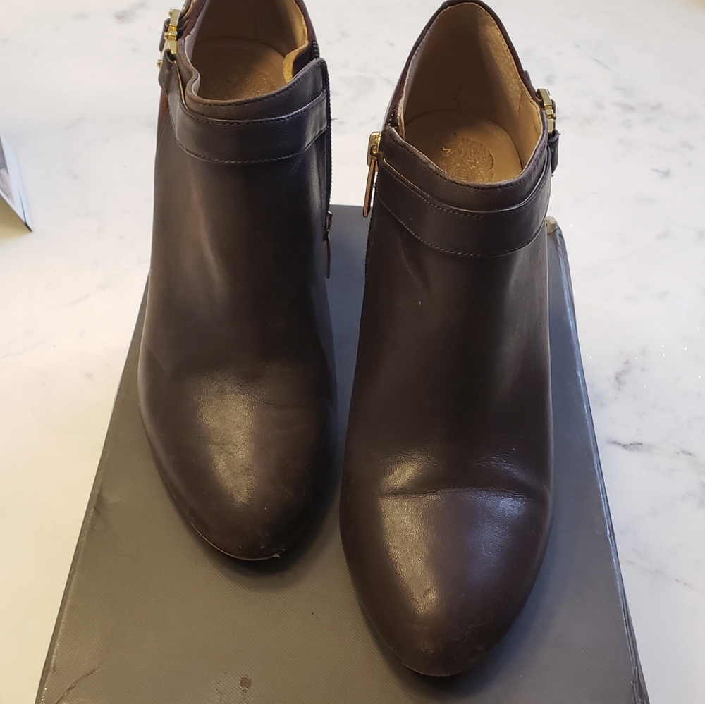 Vince Camuto Brown Ankle Booties